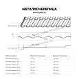 Металлочерепица МЕТАЛЛ ПРОФИЛЬ Монтекристо-S NormanMP (ПЭ-01-7024-0.5)