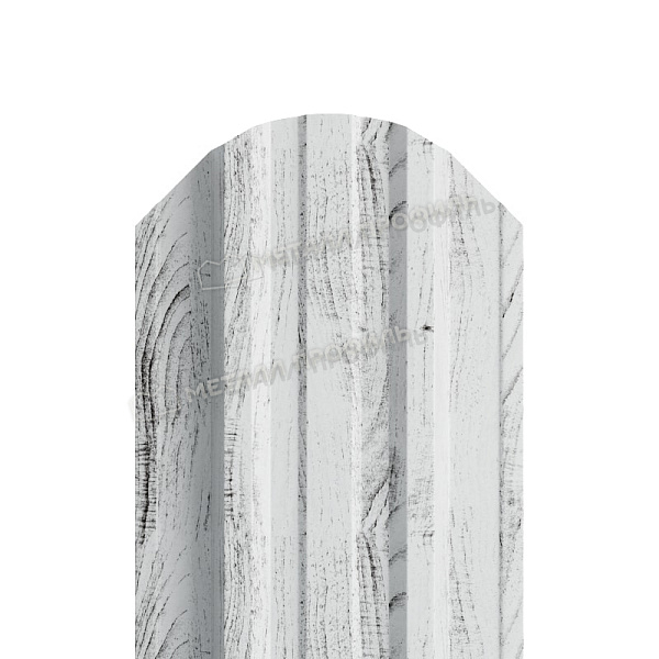 Штакетник металлический МЕТАЛЛ ПРОФИЛЬ TRAPEZE-O 16,5х118 (ECOSTEEL_MA-01-Беленый Дуб-0.5), стоимость ― 186.33 ₽: купить в Чебоксарах.